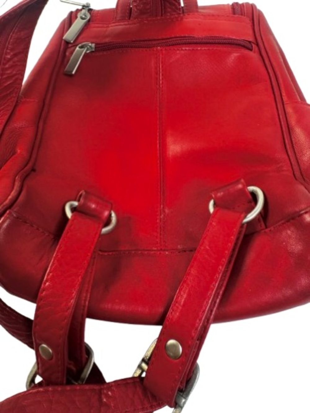 Wilson Leather Red Backpack - Picture 10 of 13